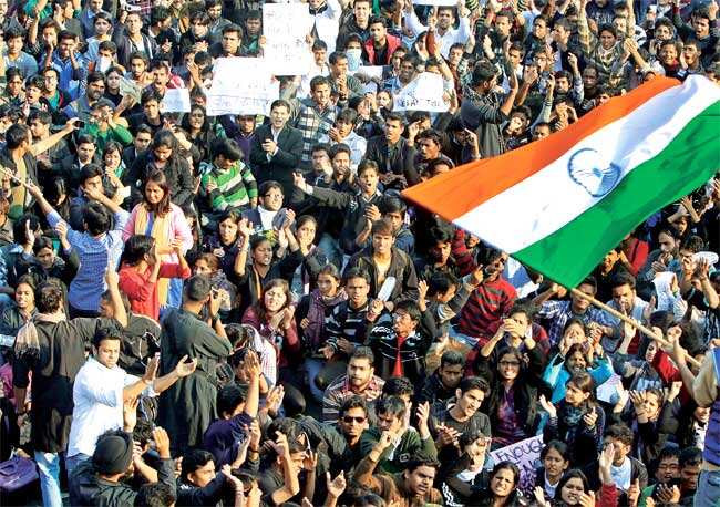 Bringing the movement offline: The young people of India realised the importance of protests in public spaces in Vijay Chowk on December 22 Bringing the movement offline: The young people of India realised the importance of protests in public spaces in Vijay Chowk on December 22
